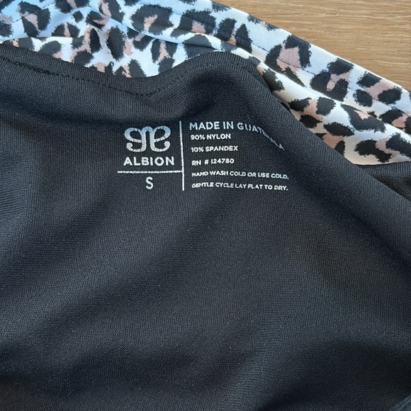 Albion Savannah one piece swimsuit cheetah leopard print Sz S - Picture 3 of 3